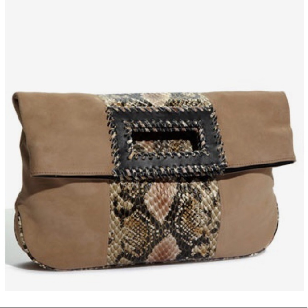 Suede Clutch